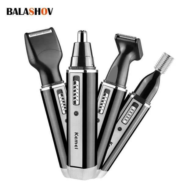 4-in-1 rechargeable mens electric nose and ear trimmer womens side eyebrow and beard trimmer W241028