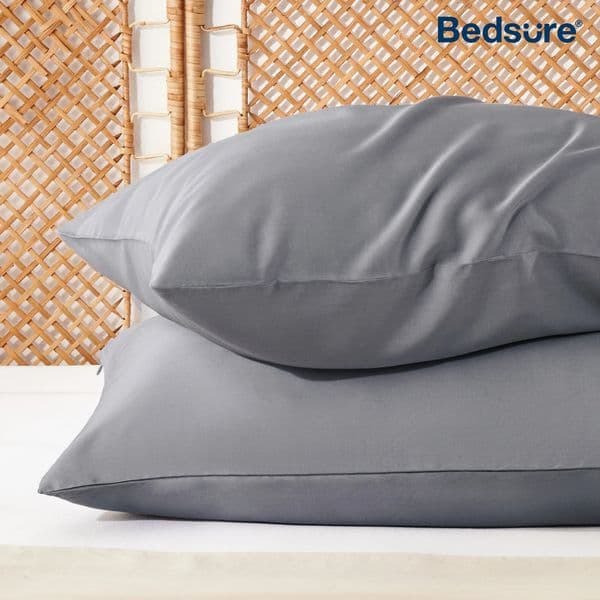 Bedsure Cooling Pillow Cases 2 Pack Rayon Derived from Bamboo Pillowcase for Sleepers Gifts Queen King Standard 241029