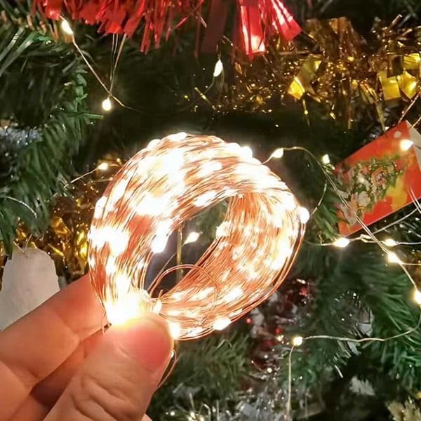 PaaMaa USB LED String Lights Copper Silver Wire Garland Light Waterproof LED Fairy Lights For Christmas Wedding Party DecorationXJ241029
