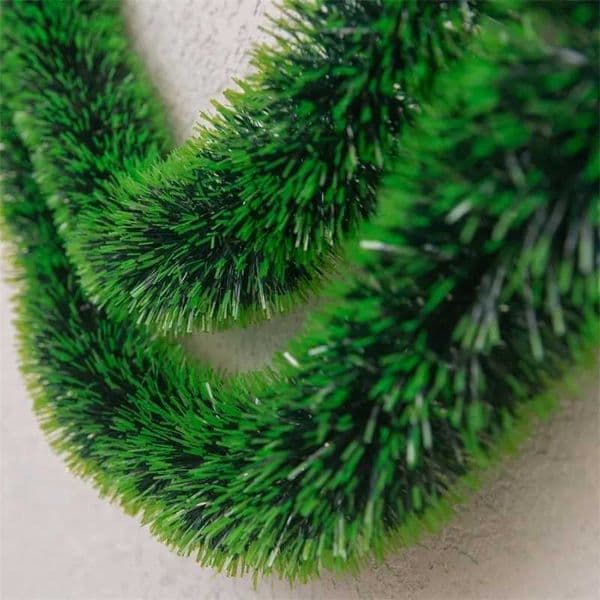 New 2m Christmas Garland Home Party Wall Door Decor Christmas Tree Ornaments Tinsel Strips with Bowknot Party SuppliesXJ241029