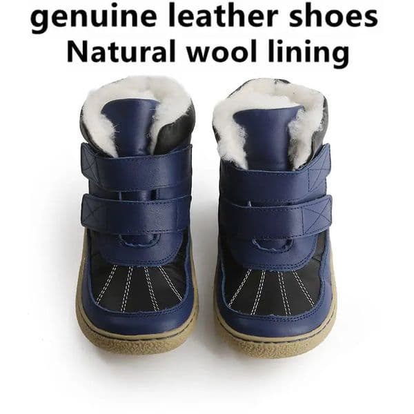 COPODENIEVE Top Barefoot Genuine Leather Baby Toddler Girl Boy Kids Shoes For Fashion Winter Snow Boots 241028