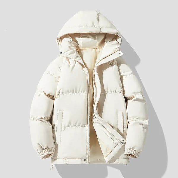 Autumn Winter Mens Hooded Parkas Solid Warm Couple Jacket Outdoor Casual Outwear Coats Men Cotton Padded Sports Jackets 241028