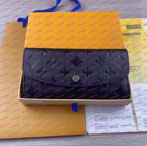 Men Women wallet purse Deisgner woman wallets original box date code serial number flower grid checkers fashion classic wholesale