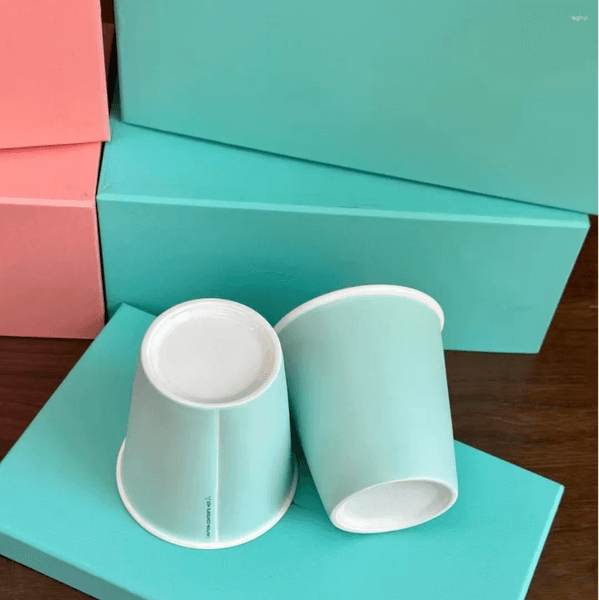 Designer T European style Water Coffee Ceramic Cup Couple Cup Box Wedding Gift