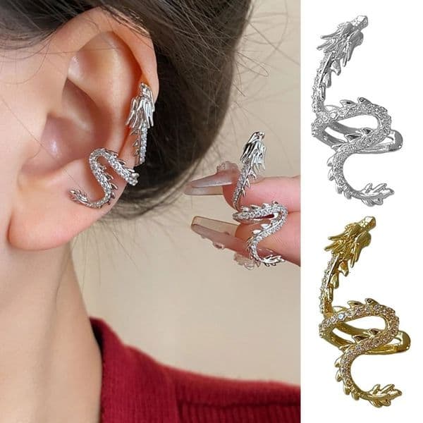 Edgy Dragon Ear Accessory Delicate Inspired Cuff Individualized Cuffs Exquisite Wrap Clips Charm X3UD 241030