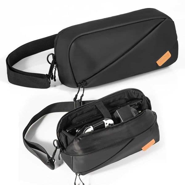 Carrying Case with Pockets Portable Storage Bag Sling Bag Protective Travel Case for Switch/PS Portal/Steam Deck OLED/ROG Ally XXJ241030