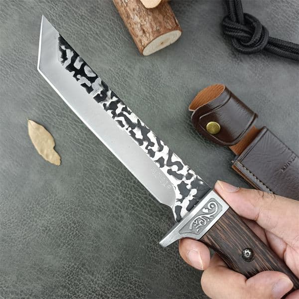 Newest BK N81 Combat Military Fixed Knife 5Cr13Mov Blade 420 Steel + Chicken Wing Wood Handle EDC Outdoor Hiking Pocket Tool 15700 15500 15002 15017 svip777