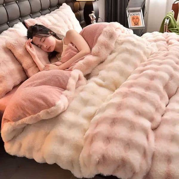 2026 New Winter Thick Warm Velvet Large Bedding Home Textiles Plush Down Duvet Bed Sheet Cover Free Shipping