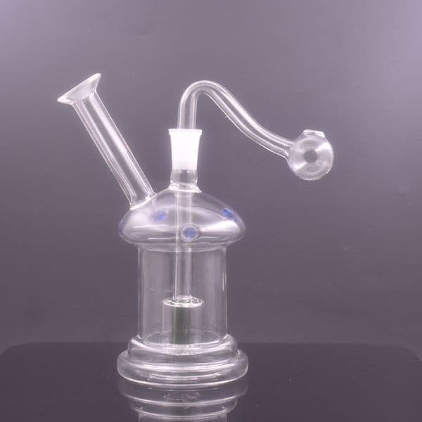 2pcs Female Glass Bongs Oil Burner Water Pipe Inline Matrix Perc Mushroom Bottle Bong Tobacco Smoking Pipes Recycler Ashcatcher Bong with Male Glass Oil Burner Pipes