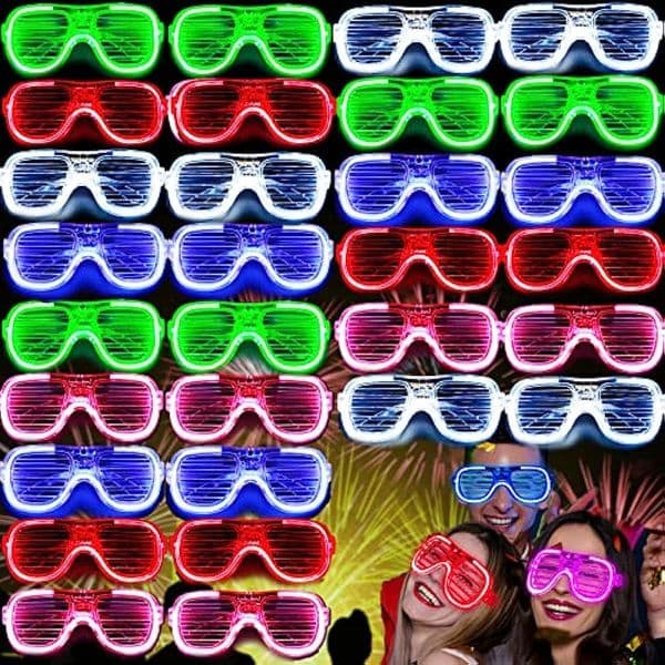 Other Event Party Supplies 1020304050 Pcs Glow in the Dark Led Glasses Light Up Sunglasses Neon Favors for Kids Adults Supply 230901z