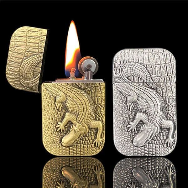 Windproof Diesel Oil Lighters Retro Flint Kerosene Lighter No Gasoline Refillable Grinding Cigarette Lighters Gifts Gadgets For Men GQO7