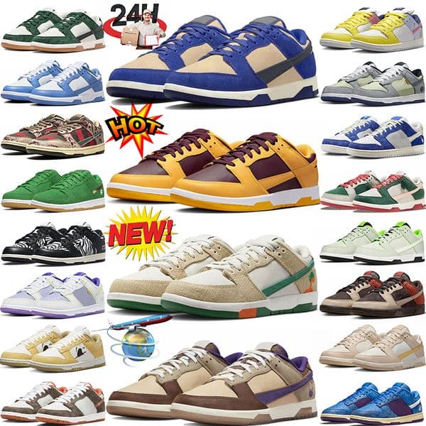 2026 panda shoes triple pink designer men women sneakers University Blue Grey Fog GAI womens mens trainers outdoor casual shoe size 36-45