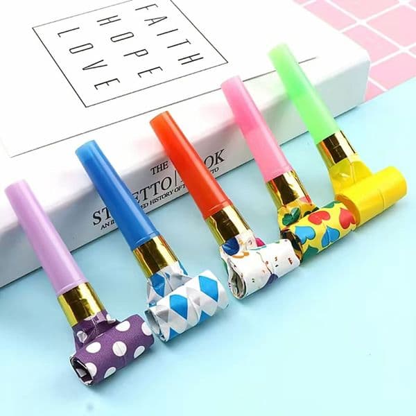Party Blower Birthday Noisemakers Birthday Blow Horns Party Whistles New Years Noisemakers Party Whistles Blowouts Favors Noise Makers Soplador De Fiesta