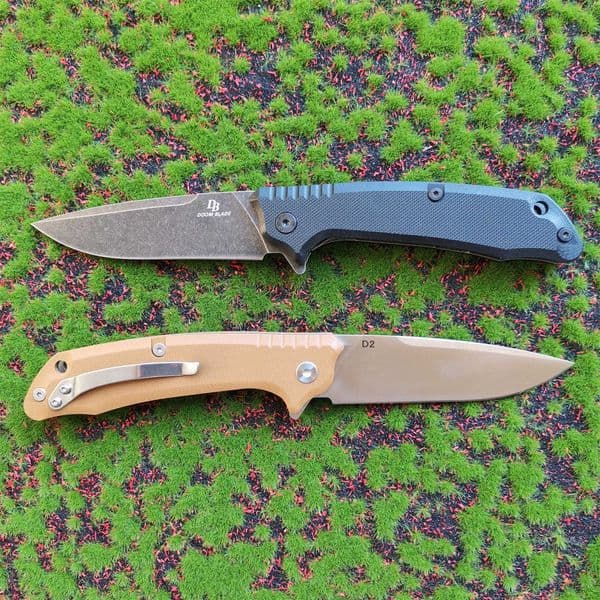 Tactical Folding Pocket Knife Flipper D2 Blade Steel Handle KVT Ball Bearing Outdoor Camp Survival Knives EDC Tool