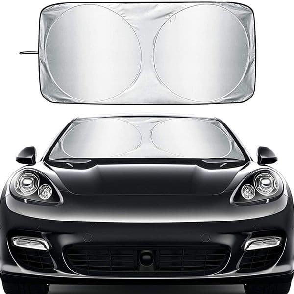 Car Windshield Sun Shade Car Interior Reflector Sunshade Reflective Sun Blocker Foldable Sun Shield Front Window Sun Protector HW0090