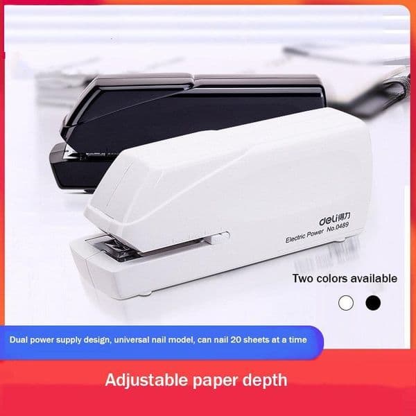 Staplers Electric Stapler Book Sewer Cartoon Set Office Normal Supplies Stationery 20 Sheets School Paper Geometric Office Stapler 230914