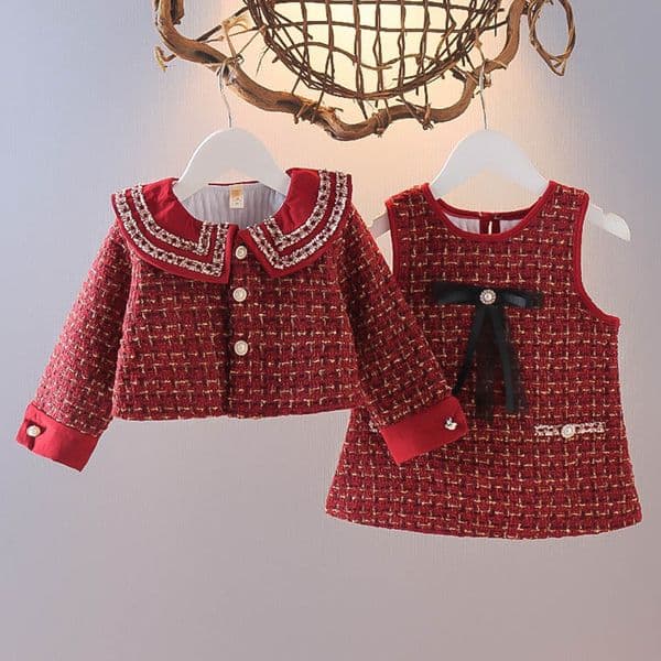 2026 New Clothing perfume Sets Menoea Autumn Winter Infant Suit Clothes Thickened Children Baby Jacket Coat cologne Vest Dress Little Girls Dresses 230918 Desig