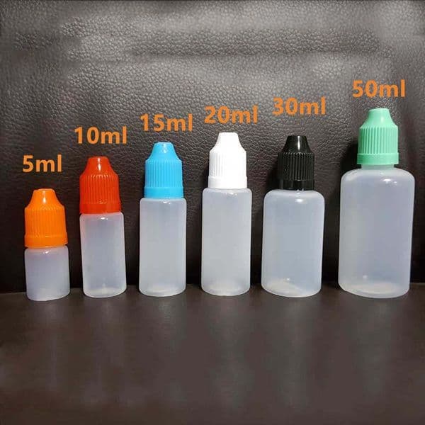 Wholesale 5Ml 10Ml 15Ml 20Ml 30Ml 50Ml Plastic Packaging Bottle Soft PE Translucent Needle Dropper Childproof Caps For Essential Oils Liquid Juices Cosmetic B2