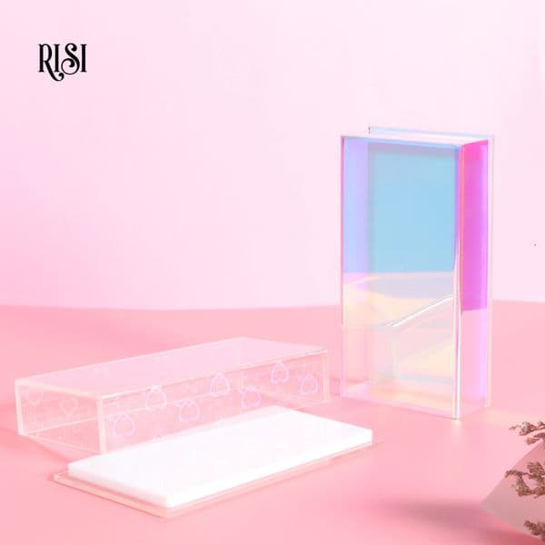 Makeup Tools RISI Discoloration Eyelashes Glue Pallet Holders Lash Tile Extension Organizer Eyelash Storage Box 230923 123