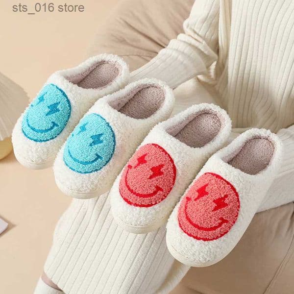Slippers Cartoon Design Home Slippers for Women 2023 Winter Corduroy Warm Plus Woman Soft Flat Heels Indoor Furry Shoes Ladies T230926