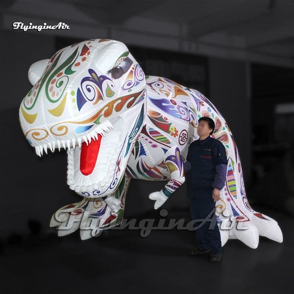 Colorful Giant Inflatable T-rex Parade Performance Dinosaur Model Air Blow Up Tyrannosaurus Rex For Event
