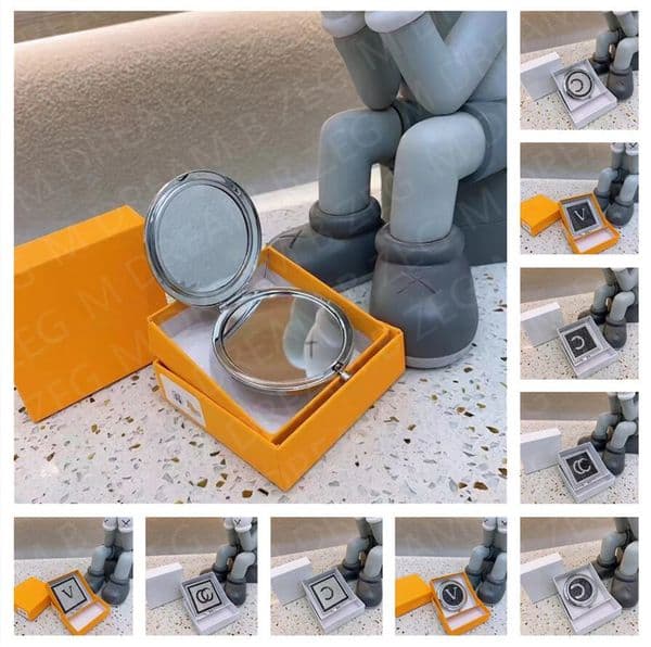 Luxury Designer Decor Designer Compact Folding Mirrors Home Decor Bling Brand Letter Comestic Women Fashion Portable Makeup Mirror room Deco
