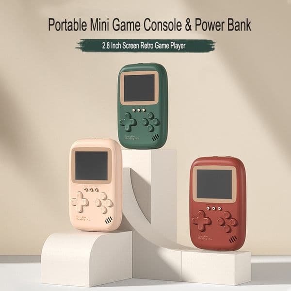 10000 Mah Large Capacity Portable Retro Game Console 2.8 Inch Power Bank Video Games Dual USB Output Mini Handheld GamePlayer