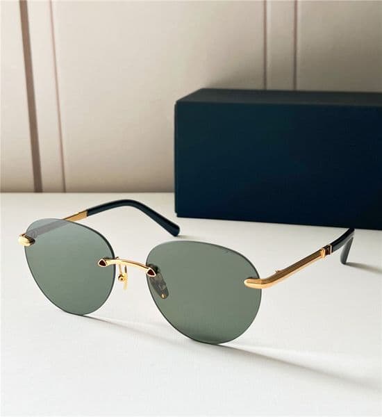 vintage brand hot mens designer sunglasses for men new womens sunglasses for women elliptical classic glass uv400 protective lenses leisure frameless eyeglasses