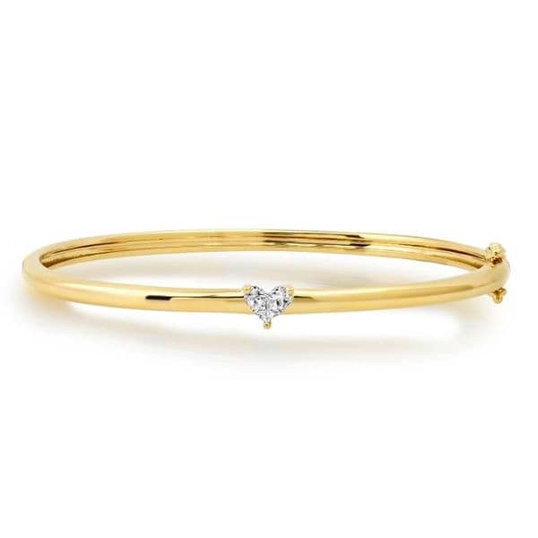 Promotion 7.5 Inner 60mm Three Stone Geometric Triangle Shaped Gold Color Women Bangle Bracelet