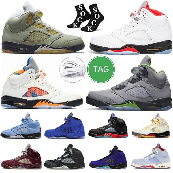 Top 3 mens basketball shoes Concord Racer Blue Raging Bull Bliss UNC Off Noir Green Bean Fire Red Oreo Easter Jade Horizon Blue Bird sports sneakers