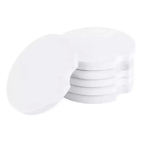 UPS NEW Sublimation Ceramic Car Coaster Cups Mat Pad Thermal Bumpers Blank White Heat Transfer absorb Water Cup Coasters With Finger Notch Easy Removal Holder Home