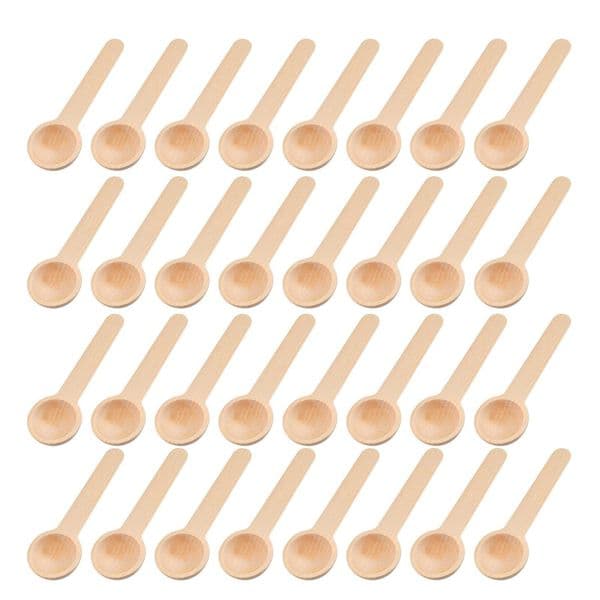 Small Mini Natural Wooden Scoops Tiny Tasting Spoons For Salt Shaker Coffee Condiment Honey Teas Sugar Lx6023 B2