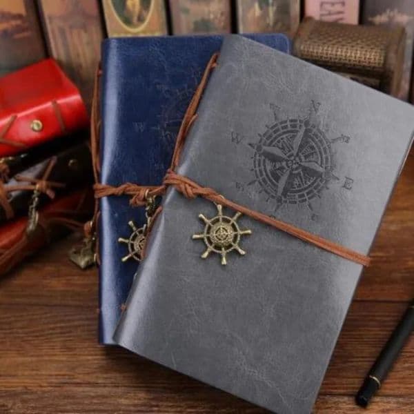 wholesale Pirate Lanyard Notepads Vintage Garden Travel Loose-Leaf Diary Book Kraft Papers Journal Notebook Spiral School Student LL
