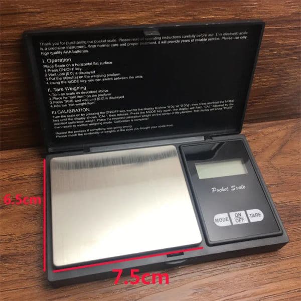 wholesale Mini Pocket Digital Scale Silver Weighing Scales Coin Gold Diamond Jewelry Weigh Balance Measurement 500g/0.01G