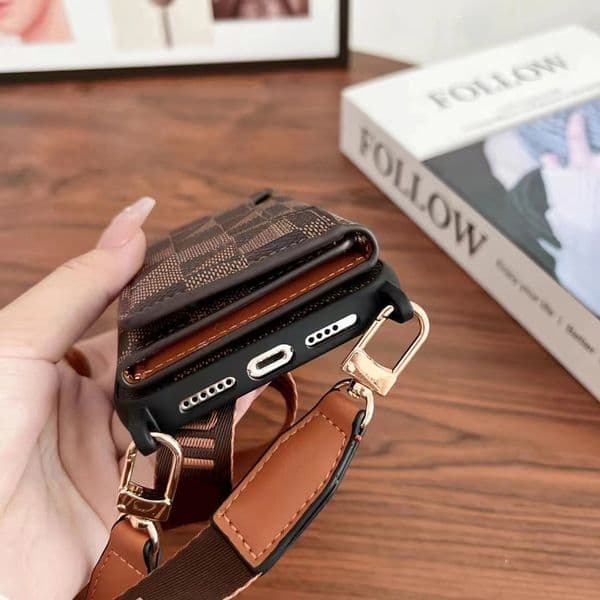 Designer Phone Cases Luxury For iPhone 15 14 Pro Max High Quality Crossbody Card Leather Purse 18 17 16 15pro 15promax 14promax 14pro 13pro 12pro 13 12 with Logo Box