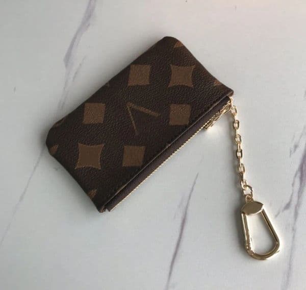 2022 Fashion designer wallets luxury mens womens leather bags Highs quality classic flower letter zipper coin purse checked card holders with Original Box