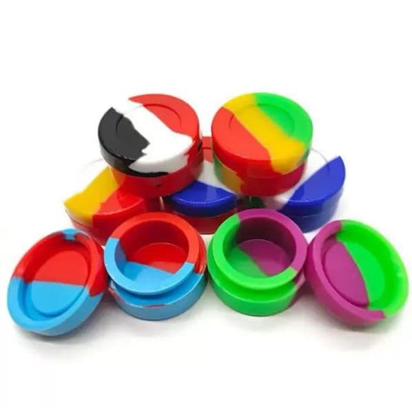 Silicone Jar 7ML Nonstick Container Wax r liquid Dab Storage Box waterproof pill box make-up orginzers LL