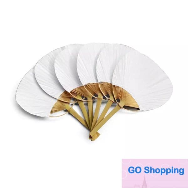 Paipai bambu Pure white bamboo Party Decoration handle blank calligraphy painting group fan fan summer Top Fashion