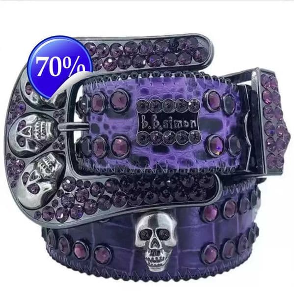 2023 Designer Bb Belt Simon Belts for Men Women Shiny diamond belt Black on Black Blue white multicolour with bling rhinestones as giftl