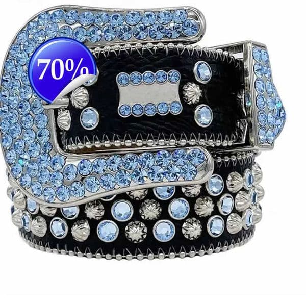 2023 Designer Bb Belt Simon Belts for Men Women Shiny diamond belt Black on Black Blue white multicolour with bling rhinestones as gift 100-125cml