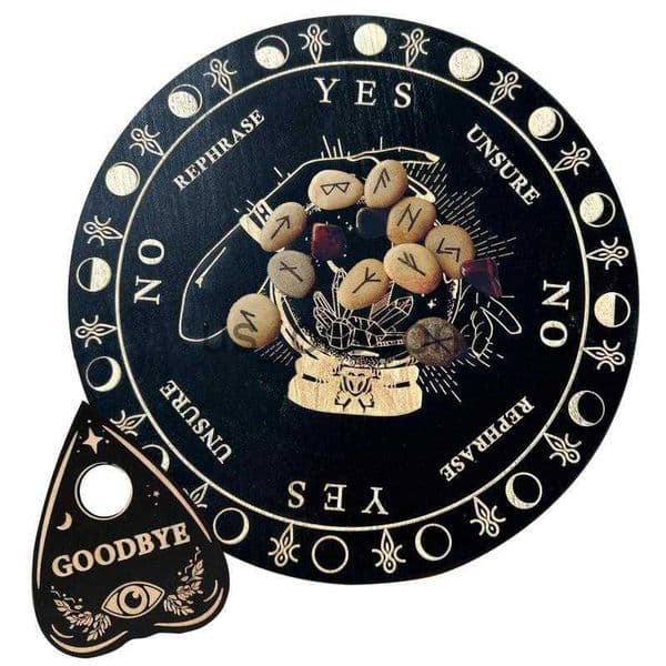 Other Home Decor Wooden Dowsing Board Wooden Dowsing Board Divination Altar Supplies Kit Beginner Witch Supply Message Board For Witch Wiccan x0821