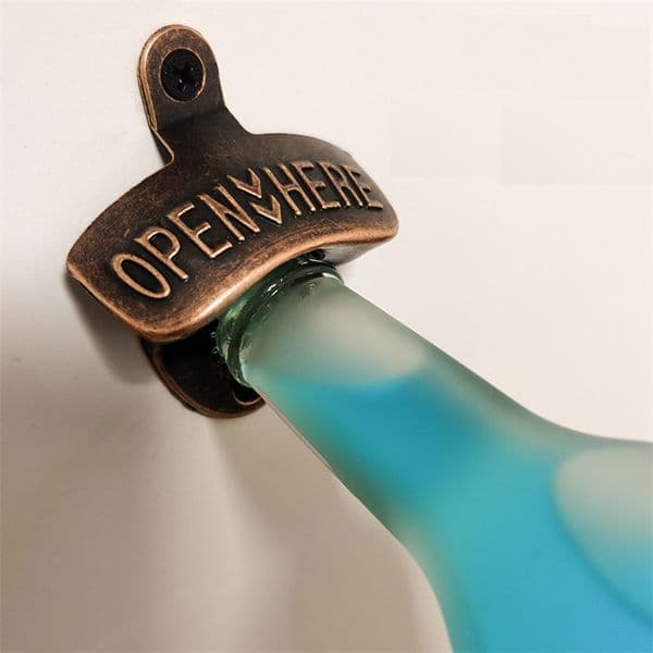 Zinc alloy bottle opener Kitchen Dining Bar party Tools hang on the wall beer bottle opener P52