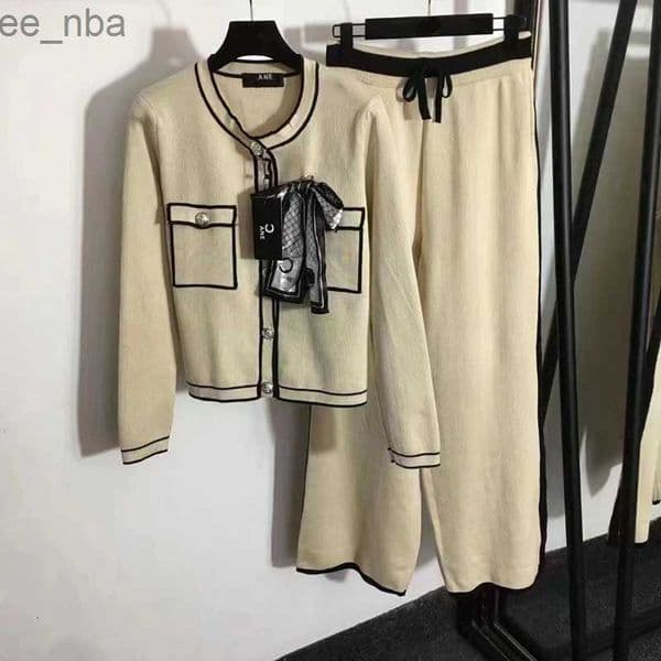womens casual set new trend round neck casual cardigan ladies' temperament and age reducing women's clothing good