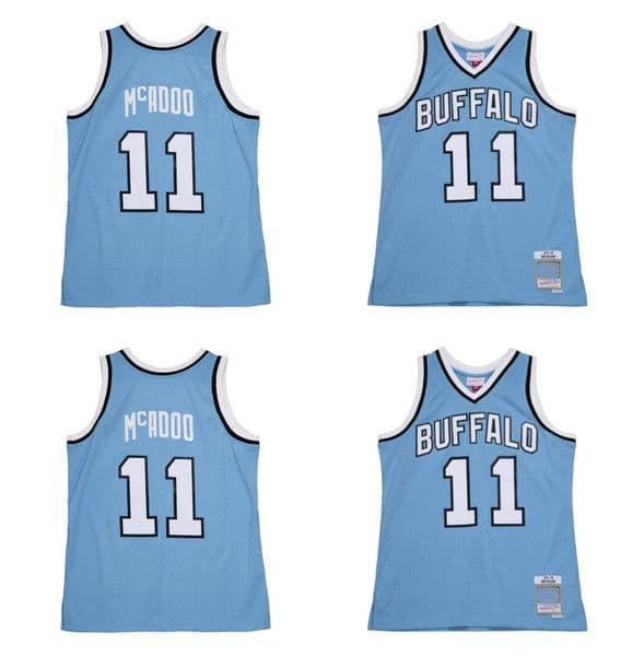 Bob McAdoo Jersey - Throwback Braves Jersey Blue Mens S-XXXL