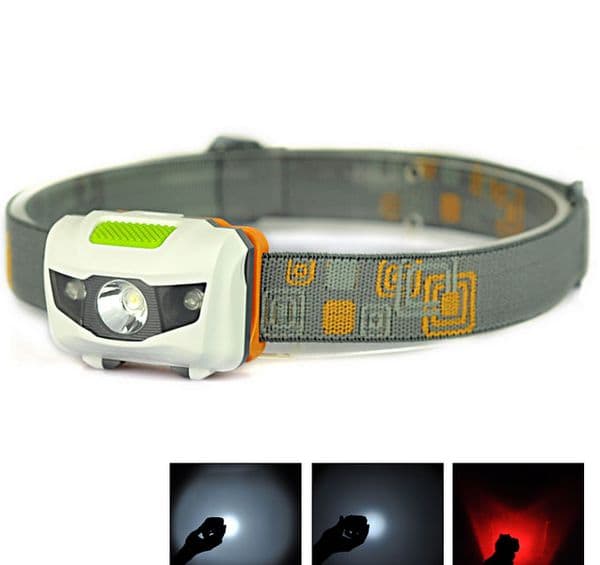 Portable Mini LED Headlight Powerful 3W Headlamp 3 LED Head lights lamp for Hiking Camping ZZ