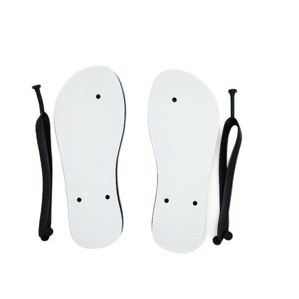 wholesale Sublimation Flip Flops blank white Slippers for beach wedding Pool Party kids men Women PVC rubber bottom sandals DIY heat printing slipper