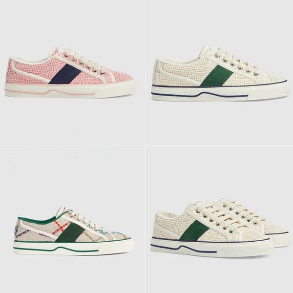 Tennis 1977 Casual Shoes Women Designer Luxury Low-Top White Light Pink Embroidered Letters Canvas Shoes Sneakers 35-40