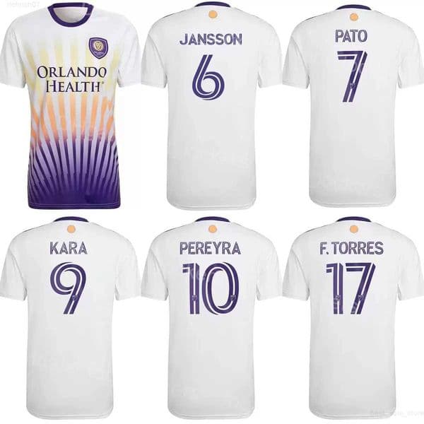 Orlando City SC 22 23 Soccer Jersey 25 Antonio Carlos 26 Michael Halliday 30 Alexander Freeman 35 Brandon Hackenberg 68 Thomas Williams 5 Cesar Araujo 8 Felipe