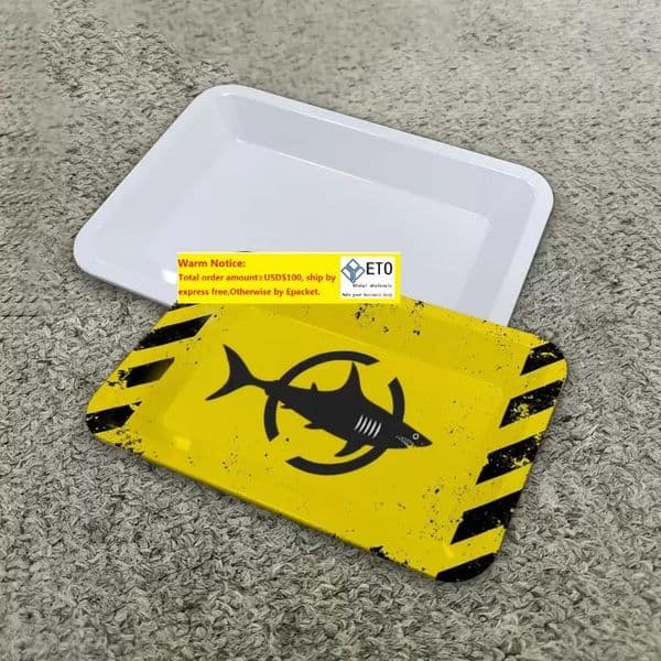 7 inch Metal Sublimation Plates Blank Heat Transfer Plate Rolling Tray Kitchen Supplies DIY Custom