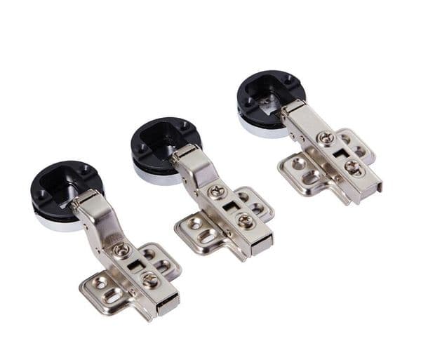 50Pcs 35mm Hole Glass Door Hinge Quiet Cabinet Windows Damping Buffer Hydraulic Hinges With Screws Hardware Furniture